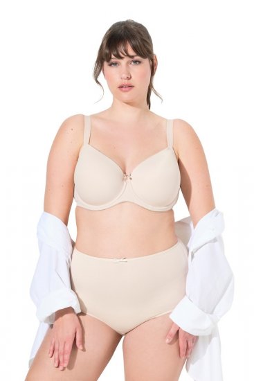 Ulla Popken 842435 Bragas de talle alto pack de 3 Beige - Bragas - 