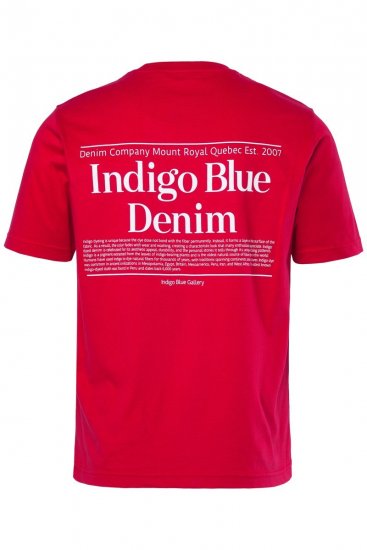 Men+ 500 Camiseta Indigo Blue Denim Rojo oscuro - Camisetas - Camisetas - 2XL-14XL