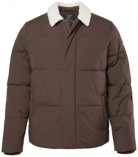 JP1880 842508 Chaqueta con cuello teddy Avellana - Chaquetas - Chaquetas Tallas Grandes 2XL-8XL