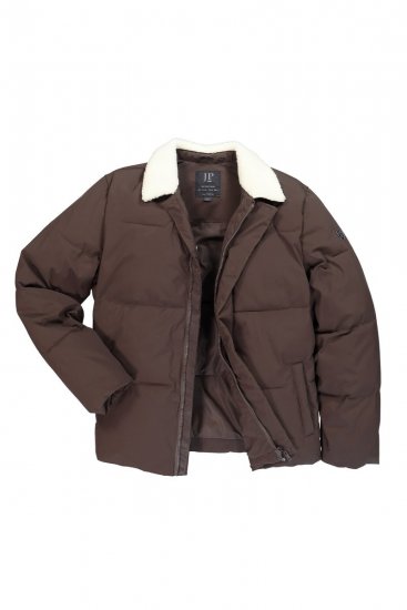 JP1880 842508 Chaqueta con cuello teddy Avellana - Chaquetas - Chaquetas Tallas Grandes 2XL-8XL