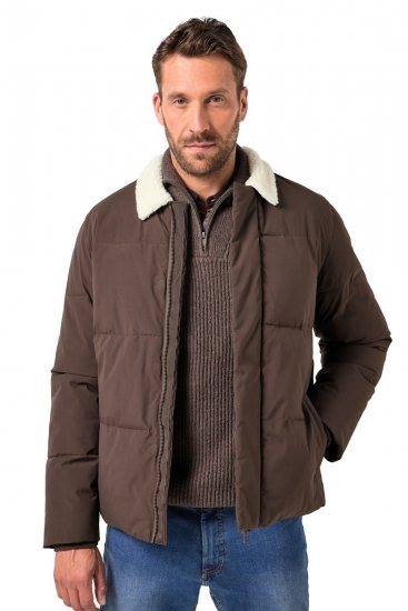 JP1880 842508 Chaqueta con cuello teddy Avellana - Chaquetas - Chaquetas Tallas Grandes 2XL-8XL