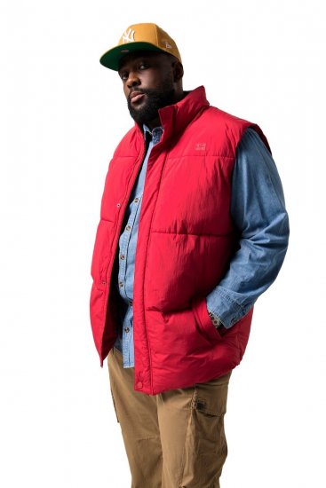 STHUGE 842684 Chaleco acolchado Rojo - Chaquetas - Chaquetas Tallas Grandes 2XL-8XL