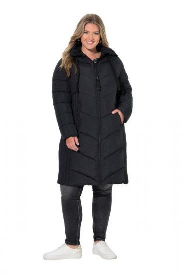 Ulla Popken 842877 Chaqueta técnica Negro - Chaquetas - Chaquetas para mujer en tallas grandes