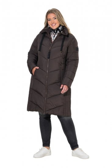 Ulla Popken 842877 Chaqueta técnica Verde oscuro - Chaquetas - Chaquetas para mujer en tallas grandes