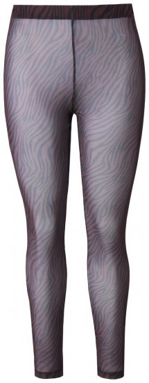 Ulla Popken 842879 Leggings de media con estampado animal Marrón oscuro - Medias & calcetines - 