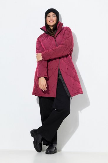 Ulla Popken 842937 Chaqueta acolchada Rojo - Chaquetas - Chaquetas para mujer en tallas grandes