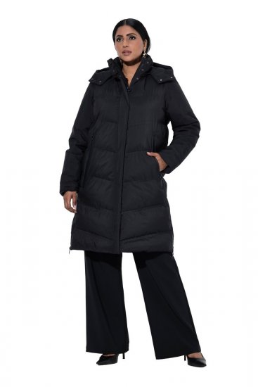 Ulla Popken SYMPATEX Triple Function Coat Black - Abrigos - Abrigos de talla grande