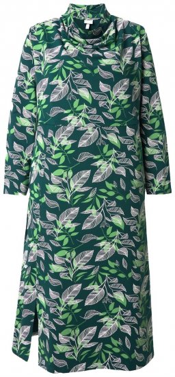 Ulla Popken 843496 Vestido de felpa estampado Coral - Vestidos sudadera - 