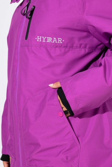 Ulla Popken 843542 Abrigo técnico Lila - Abrigos - Abrigos de talla grande