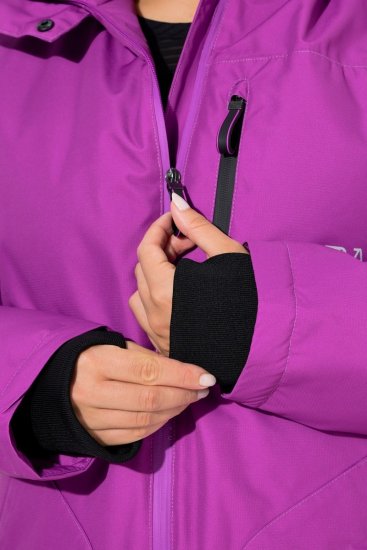 Ulla Popken 843542 Abrigo técnico Lila - Abrigos - Abrigos de talla grande
