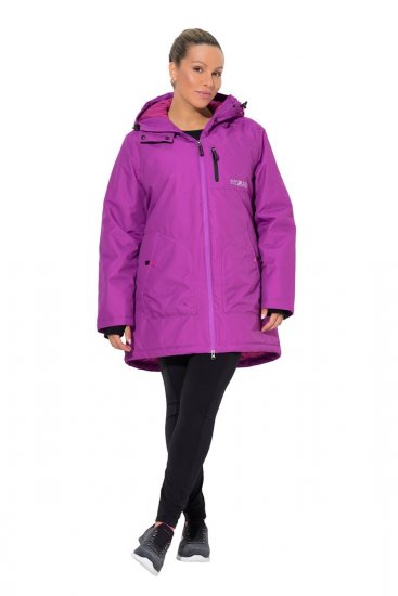 Ulla Popken 843542 Abrigo técnico Lila - Abrigos - Abrigos de talla grande