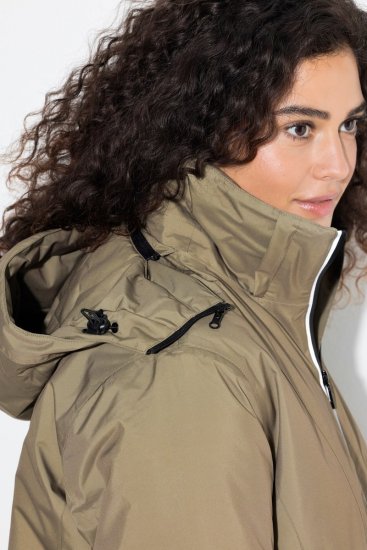 Ulla Popken 844034 Chaqueta técnica Caqui - Chaquetas - Chaquetas para mujer en tallas grandes