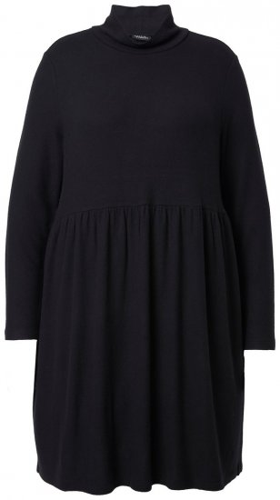 Ulla Popken 844233 Vestido de punto de manga larga Negro - Vestidos de punto - 