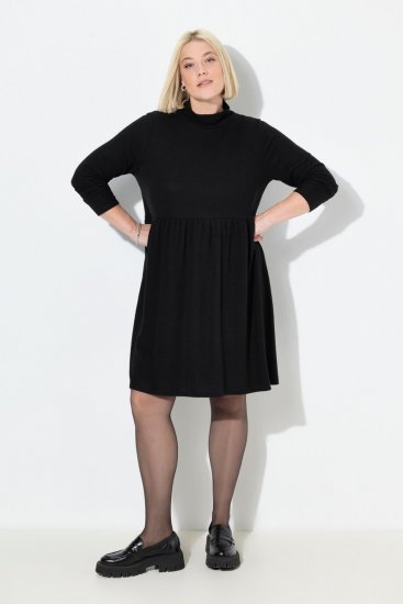 Ulla Popken 844233 Vestido de punto de manga larga Negro - Vestidos de punto - 