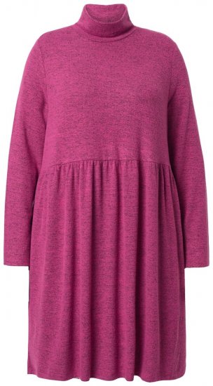 Ulla Popken 844233 Vestido de punto de manga larga Rojo baya - Vestidos de punto - 