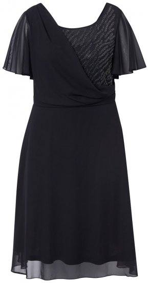 Ulla Popken 844356 Vestido de noche Negro - Vestidos de noche - Vestidos de fiesta de gran talla