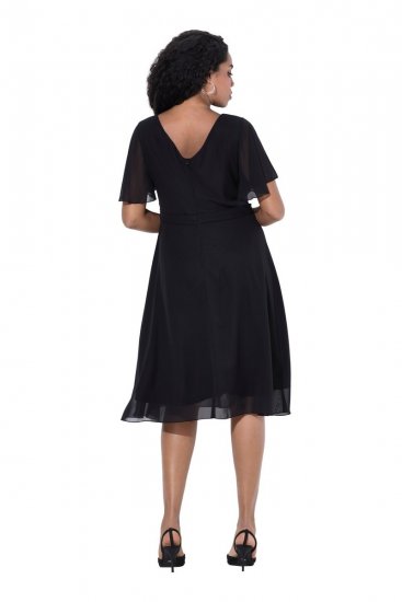 Ulla Popken 844356 Vestido de noche Negro - Vestidos de noche - Vestidos de fiesta de gran talla