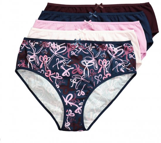 Ulla Popken 844495 Bragas pack de 5 Ciruela - Bragas - 