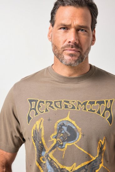 JP1880 844644 Aerosmith Camiseta Taupe oscuro - Camisetas de bandas - Camisetas de bandas de música