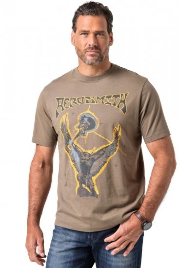 JP1880 844644 Aerosmith Camiseta Taupe oscuro - Camisetas de bandas - Camisetas de bandas de música