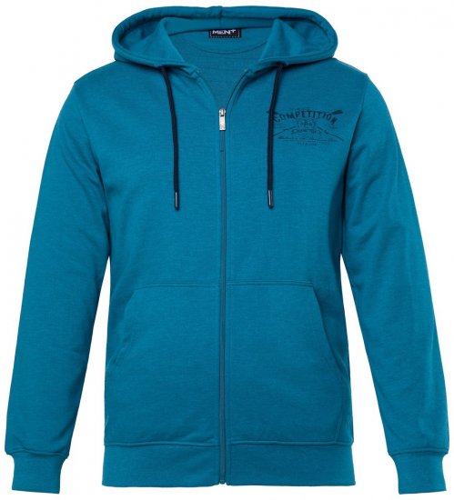 Men+ 973 Sudadera con capucha y cremallera Competition Azul grisáceo - Sudaderas - Sudaderas 2XL-12XL