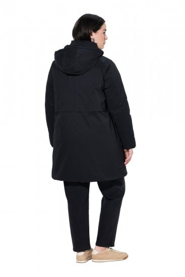 Ulla Popken 845111 Parka Negro - Abrigos - Abrigos de talla grande