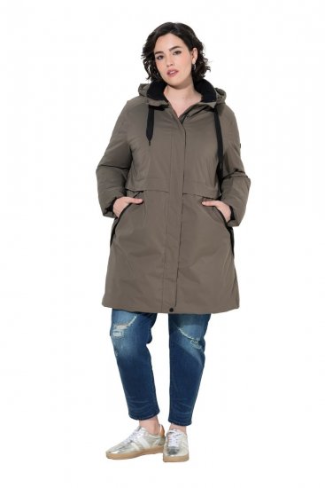 Ulla Popken 845111 Parka Verde oscuro - Abrigos - Abrigos de talla grande