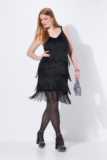 Ulla Popken 845152 Vestido sin mangas Negro - Vestidos de noche - Vestidos de fiesta de gran talla