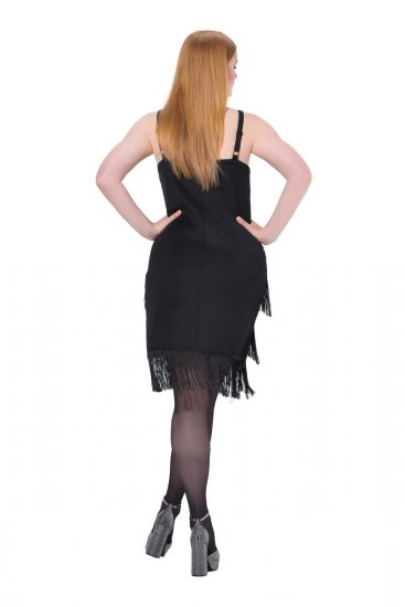 Ulla Popken 845152 Vestido sin mangas Negro - Vestidos de noche - Vestidos de fiesta de gran talla