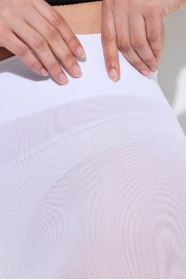 Ulla Popken 845319 Pantalón corto antirrozaduras con encaje Blanco - Culotes antirozaduras - 