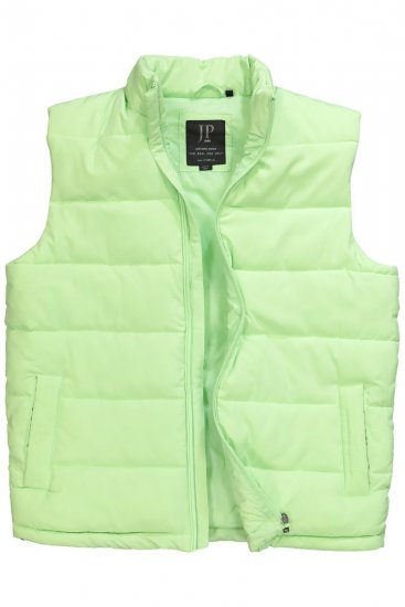 JP1880 845455 Chaleco elástico acolchado Verde pistacho - Chaquetas - Chaquetas Tallas Grandes 2XL-8XL