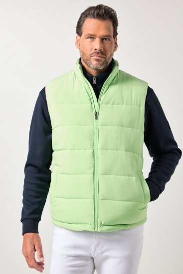 JP1880 845455 Chaleco elástico acolchado Verde pistacho - Chaquetas - Chaquetas Tallas Grandes 2XL-8XL