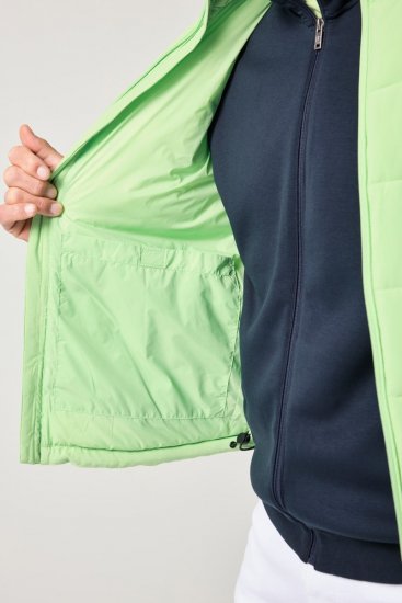 JP1880 845455 Chaleco elástico acolchado Verde pistacho - Chaquetas - Chaquetas Tallas Grandes 2XL-8XL