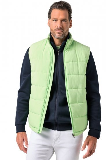 JP1880 845455 Chaleco elástico acolchado Verde pistacho - Chaquetas - Chaquetas Tallas Grandes 2XL-8XL