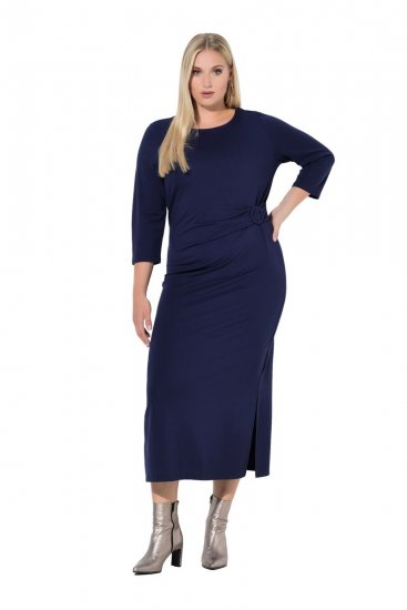 Ulla Popken 845705 Vestido de jersey Azul marino - Vestidos midi - Vestidos midi de talla grande