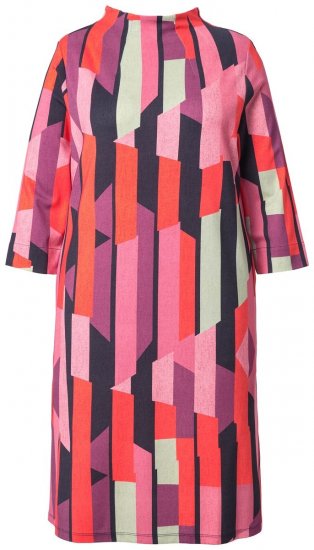 Ulla Popken 845794 Vestido de jersey estampado Rosa - Vestidos - Vestidos para todas las tallas