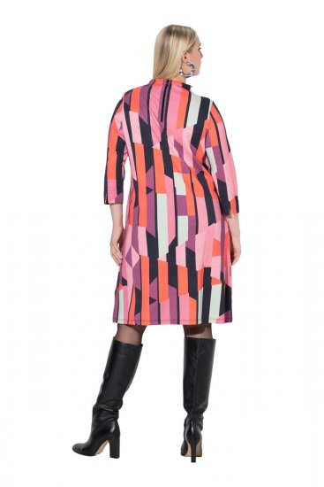 Ulla Popken 845794 Vestido de jersey estampado Rosa - Vestidos - Vestidos para todas las tallas