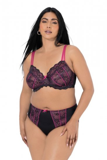 Ulla Popken 845885 Bragas de flores con encaje Rosa - Bragas - 