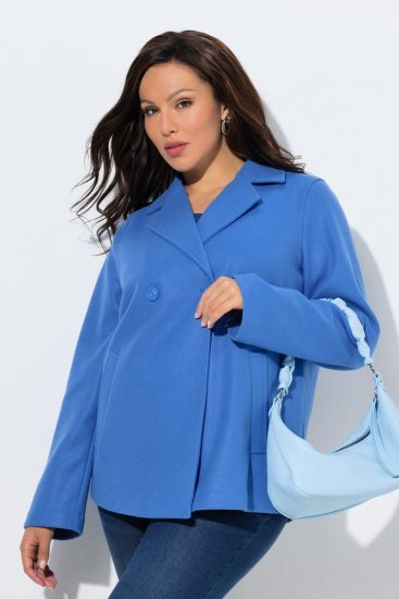 Ulla Popken 846021 Abrigo polar Azul - Abrigos - Abrigos de talla grande