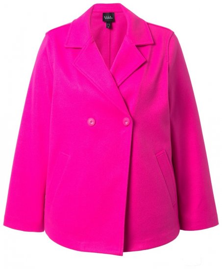 Ulla Popken 846021 Abrigo polar Rosa - Abrigos - Abrigos de talla grande