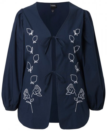Ulla Popken 846197 Chaqueta Azul marino - Chaquetas - Chaquetas para mujer en tallas grandes