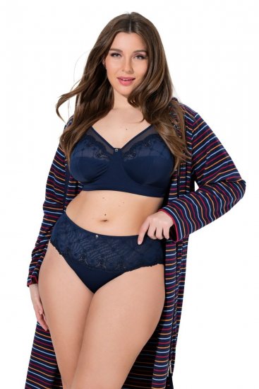 Ulla Popken 846235 Bragas hipster con encaje Azul marino - Bragas - 