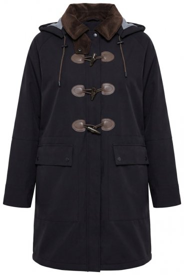 Ulla Popken 846278 Abrigo softshell Negro - Abrigos - Abrigos de talla grande