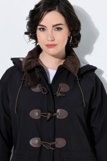 Ulla Popken 846278 Abrigo softshell Negro - Abrigos - Abrigos de talla grande
