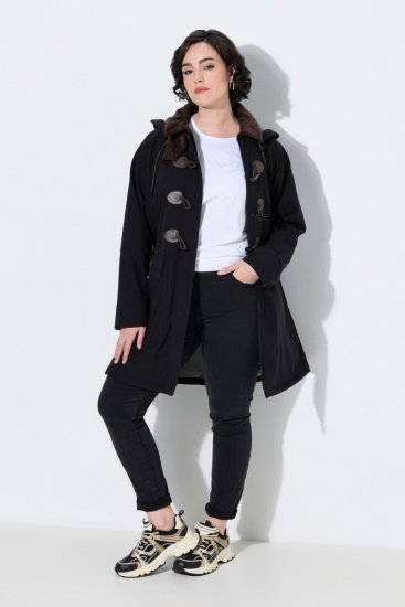 Ulla Popken 846278 Abrigo softshell Negro - Abrigos - Abrigos de talla grande