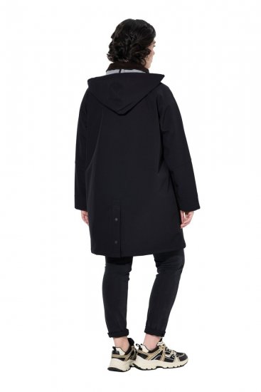 Ulla Popken 846278 Abrigo softshell Negro - Abrigos - Abrigos de talla grande