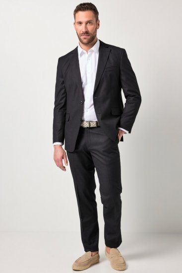 JP1880 Korsika Blazer con aspecto de lino Negro - Trajes - Trajes 2XL-8XL