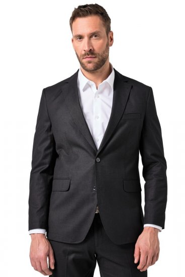 JP1880 Korsika Blazer con aspecto de lino Negro - Trajes - Trajes 2XL-8XL