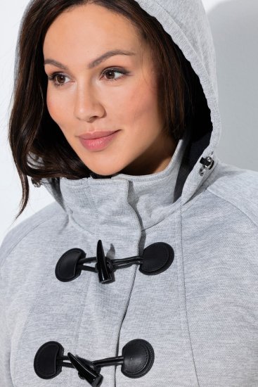 Ulla Popken 846744 Chaqueta softshell Gris jaspeado - Chaquetas - Chaquetas para mujer en tallas grandes