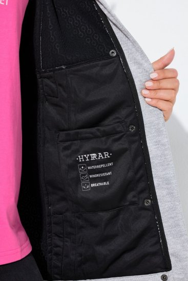 Ulla Popken 846744 Chaqueta softshell Gris jaspeado - Chaquetas - Chaquetas para mujer en tallas grandes